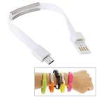 Wearable Bracelet Sync Data Charging Cable, Length: 24cm(White) - 1