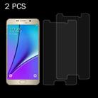2PCS 0.26mm 9H+ Surface Hardness 2.5D Explosion-proof Tempered Glass Film for Galaxy Note 5 / N920 - 1