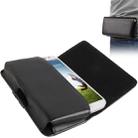 Wallet Style Hard Leather Case with Belt Clip for  iPhone 8 & 7  / iPhone 6, Galaxy S IV / i9500(Black) - 1