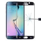 0.3mm 9H Surface Hardness 3D Curved Surface Full Screen Cover Explosion-proof Tempered Glass Film for Galaxy S6 edge(Black) - 1