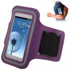 Sports Armband Case with Earphone Hole for Galaxy SIII mini/ i8190 , Galaxy Trend Duos / S7562 (Purple) - 1