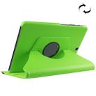 Litchi Texture Horizontal Flip Solid Color Leather Case with 360 Degrees Rotation Holder for Galaxy Tab S2 9.7 / T815(Green) - 1