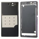 Middle Board + Battery Back Cover for Sony L36H (Purple) - 4