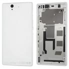 Middle Board + Battery Back Cover for Sony L36H(White) - 1