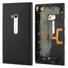 High Quality Housing Battery Back Cover With Side Button Flex Cable for Nokia Lumia 900(Black) - 1