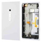 High Quality Housing Battery Back Cover With Side Button Flex Cable for Nokia Lumia 900(White) - 1