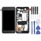 LCD Display + Touch Panel with Frame for Nokia Lumia 530 (Black) - 1