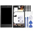 LCD Display + Touch Panel with Frame  for Nokia Lumia 520(Black) - 1