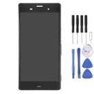 LCD Display + Touch Panel with Frame for Sony Xperia Z3 (Dual SIM Version) / D6633 / L55U(Black) - 1