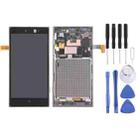 TFT LCD Screen for Nokia Lumia 830 Digitizer Full Assembly with Frame (Black) - 1