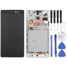 TFT LCD Screen for Nokia Lumia 830 Digitizer Full Assembly with Frame (Silver) - 1