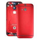 Back Housing Cover for HTC One M8(Red) - 1