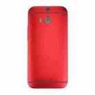 Back Housing Cover for HTC One M8(Red) - 2