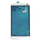 Front Housing LCD Frame Bezel Plate  for HTC One M7 / 801e(White) - 1