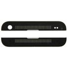 Front Upper Top + Lower Bottom Glass Lens Cover & Adhesive for HTC One / M7(Black) - 3
