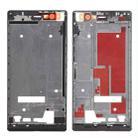 Front Housing Screen Frame Bezel for Huawei Ascend P7(Black) - 1