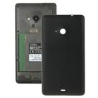 Bright Surface Solid Color Plastic Battery  Back Cover for Microsoft Lumia 535(Black) - 1