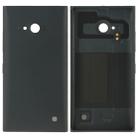 Solid Color Plastic Battery  Back Cover for Nokia Lumia 730(Black) - 1