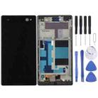 LCD Display + Touch Panel with Frame  for Sony Xperia C3 / D2533(Black) - 1