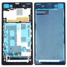 Front Housing LCD Frame Bezel Plate  for Sony Xperia Z1 / C6902 / L39h / C6903 / C6906 / C6943(Black) - 1