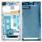 Front Housing LCD Frame Bezel Plate  for Sony Xperia Z1 / C6902 / L39h / C6903 / C6906 / C6943(White) - 1