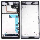 Front Housing LCD Frame Bezel Plate  for Sony Xperia Z3 / L55w / D6603(Black) - 1