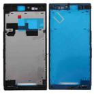 Front Housing LCD Frame Bezel Plate for Sony Xperia Z Ultra / XL39h / C6802(Black) - 1