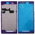 Front Housing LCD Frame Bezel Plate for Sony Xperia Z Ultra / XL39h / C6802(Purple) - 1