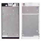 Front Housing  with Adhesive Sticker for Sony Xperia T3(White) - 1