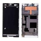 Front Housing  with Adhesive for Sony Xperia C3(White) - 1