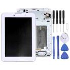 OEM LCD Screen for Lenovo IdeaTab A3000 Digitizer Full Assembly with Frame (White) - 1
