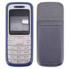 Full Housing Cover (Front Cover + Middle Frame Bezel + Battery Back Cover) for Nokia 1200 / 1208 / 1209(Blue) - 1