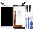 OEM LCD Screen for Lenovo A5000 with Digitizer Full Assembly (White) - 1