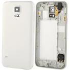 For Galaxy S5 / G900 Original LCD Middle Board (Dual Card Version) with Button Cable & Back Cover ,  (White) - 1