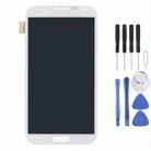 Original LCD Display + Touch Panel for Galaxy Note II / N7105(White) - 1