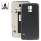 For Galaxy S5 / G900 Original Plastic Material Battery Housing Door Cover with Waterproof Function (Black) - 1