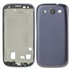 For Galaxy S III / i747 Full Housing LCD Frame Bezel Plate  + Back Cover (Blue) - 1