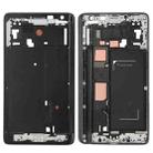 For Galaxy Note Edge / N915 Front Housing LCD Frame Bezel Plate  (Black) - 1