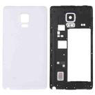 For Galaxy Note Edge / N915 Full Housing Cover (Middle Frame Bezel + Battery Back Cover ) (White) - 1