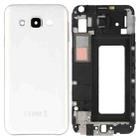 For Galaxy E5 / E500 Full Housing Cover (Front Housing LCD Frame Bezel Plate + Rear Housing Battery Back Cover ) (White) - 1