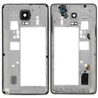 For Galaxy Note 4 / N910F Middle Frame Bezel Back Plate Housing Camera Lens Panel  (Black) - 1