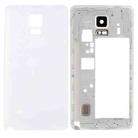 For Galaxy Note 4 / N910F Full Housing Cover (Middle Frame Bezel Back Plate Housing Camera Lens Panel + Battery Back Cover ) (White) - 1