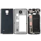 For Galaxy Note 4 / N910F Full Housing Cover (Front Housing LCD Frame Bezel Plate + Middle Frame Bezel Back Plate Housing Camera Lens Panel + Battery Back Cover ) (Black) - 1