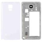 For Galaxy Note 4 / N910V Full Housing Cover (Middle Frame Bezel Back Plate Housing Camera Lens Panel + Battery Back Cover ) (White) - 1