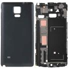 For Galaxy Note 4 / N910V Full Housing Cover (Front Housing LCD Frame Bezel Plate + Battery Back Cover ) (Black) - 1