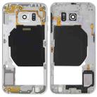 For Galaxy S6 / G920F Back Plate Housing Camera Lens Panel  with Side Keys and Speaker Ringer Buzzer (White) - 1