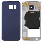 For Galaxy S6 / G920F Full Housing Cover (Back Plate Housing Camera Lens Panel + Battery Back Cover ) (Blue) - 1