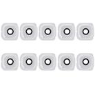 For Galaxy S6 Edge / G925 10pcs Camera Lens Cover with Sticker (White) - 1