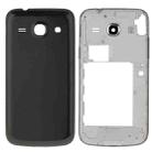For Galaxy Core Plus / G350 Full Housing Cover (Middle Frame Bezel + Battery Back Cover) (Black) - 1
