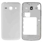 For Galaxy Core Plus / G350 Full Housing Cover (Middle Frame Bezel + Battery Back Cover) (White) - 1